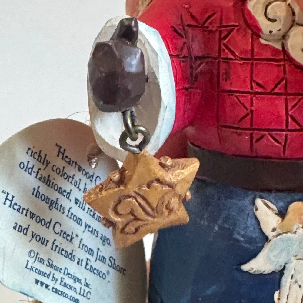 Jim Shore Heartwood Creek Joy To The World Santa Nativity Ornament 6001504 EUC